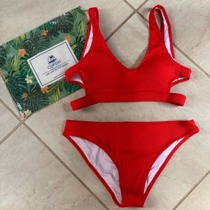 Cupshe red bikini